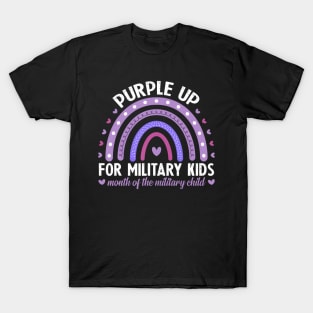 Purple Up For Military Kids Month Of The Military Child T-Shirt